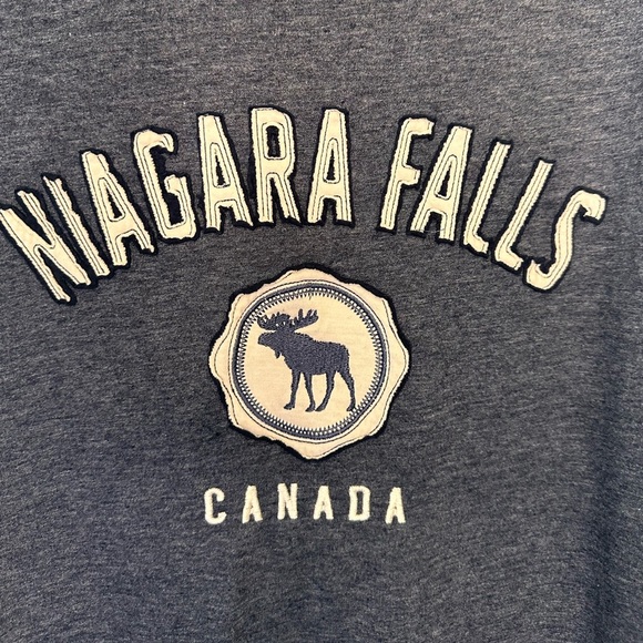 Niagara Falls Canada Men’s Crew Neck Sweatshirt Size 2XL Blue - Picture 2 of 4